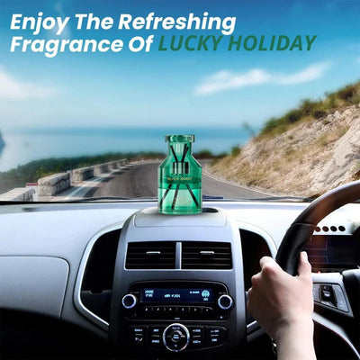 BLACK ODOR BO-12 Lucky Holiday Car Air Freshener | Natural Long-Lasting Fragrance for Car, Home & Office - Biker.Store - www.biker.store