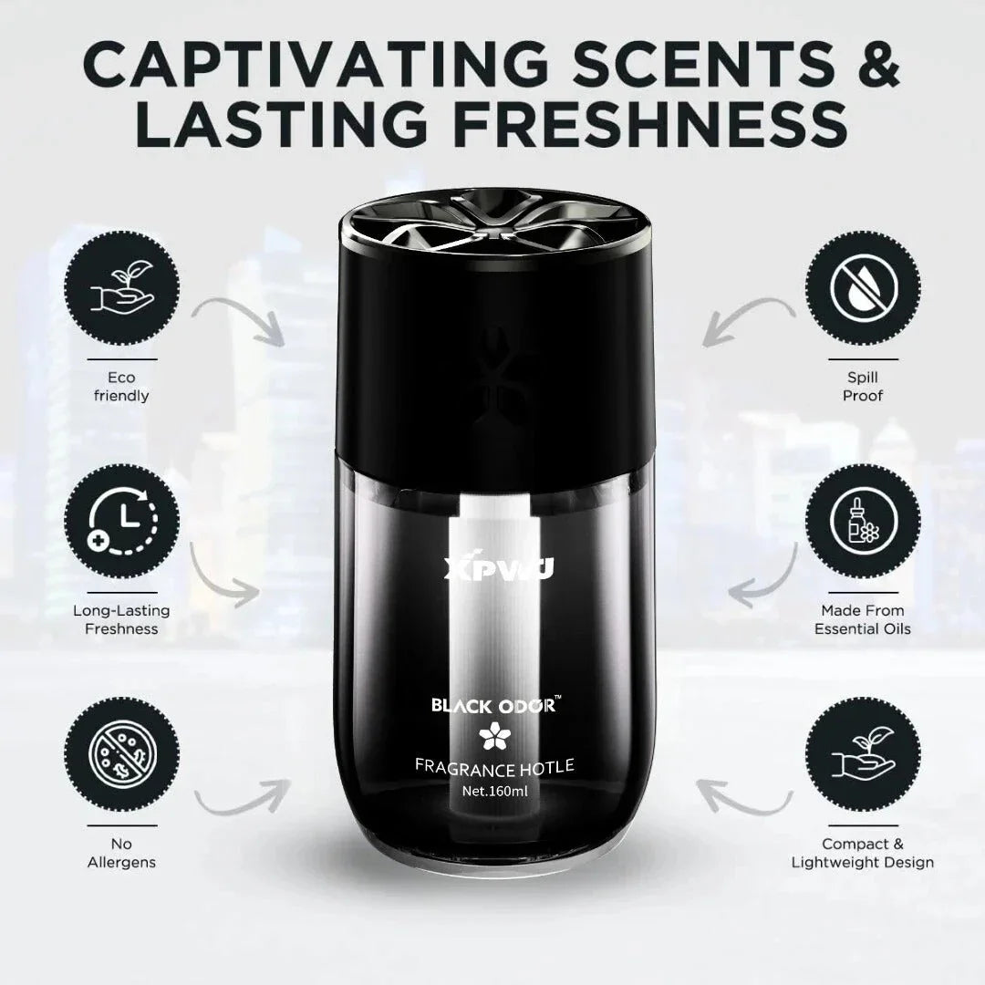 BLACK ODOR BO-13 Wood Cologne Car Air Freshener | Natural Long-Lasting Fragrance for Car, Home & Office - Biker.Store - www.biker.store