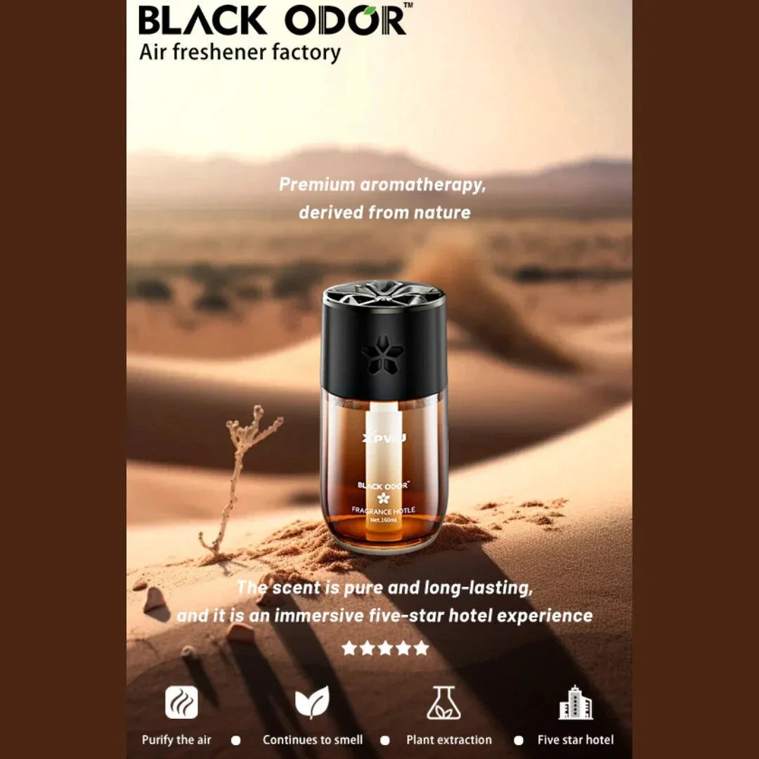 BLACK ODOR BO-13 Crowne Plaza Car Air Freshener | Natural Long-Lasting Fragrance for Car, Home & Office - Biker.Store - www.biker.store