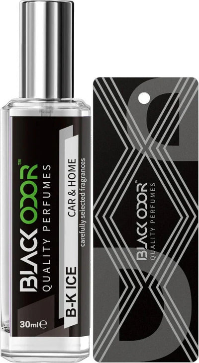 BLACK ODOR BO-34 Black Ice Car Freshener Spray | Natural Long-Lasting Car Air Freshener with Bold & Refreshing Fragrance - Biker.Store - www.biker.store