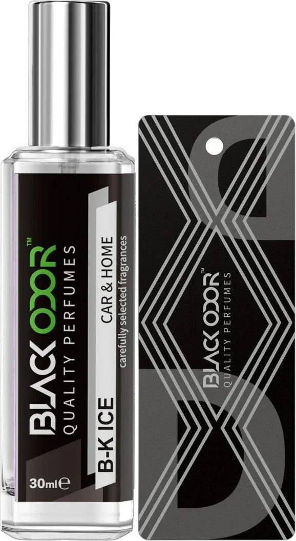 BLACK ODOR BO-34 Black Ice Car Freshener Spray | Natural Long-Lasting Car Air Freshener with Bold & Refreshing Fragrance - Biker.Store - www.biker.store