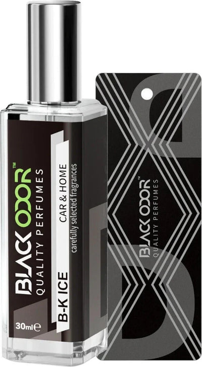 BLACK ODOR BO-34 Black Ice Car Freshener Spray | Natural Long-Lasting Car Air Freshener with Bold & Refreshing Fragrance - Biker.Store - www.biker.store