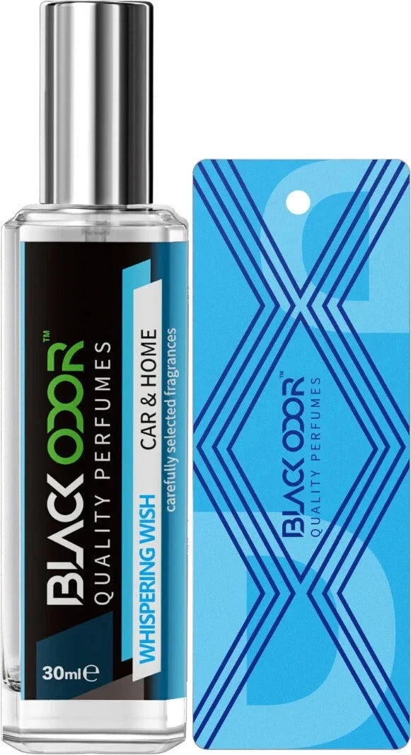 BLACK ODOR BO-34 Whispering Wish Car Freshener Spray | Natural Long-Lasting Car Air Freshener with Bold & Refreshing Fragrance - Biker.Store - www.biker.store