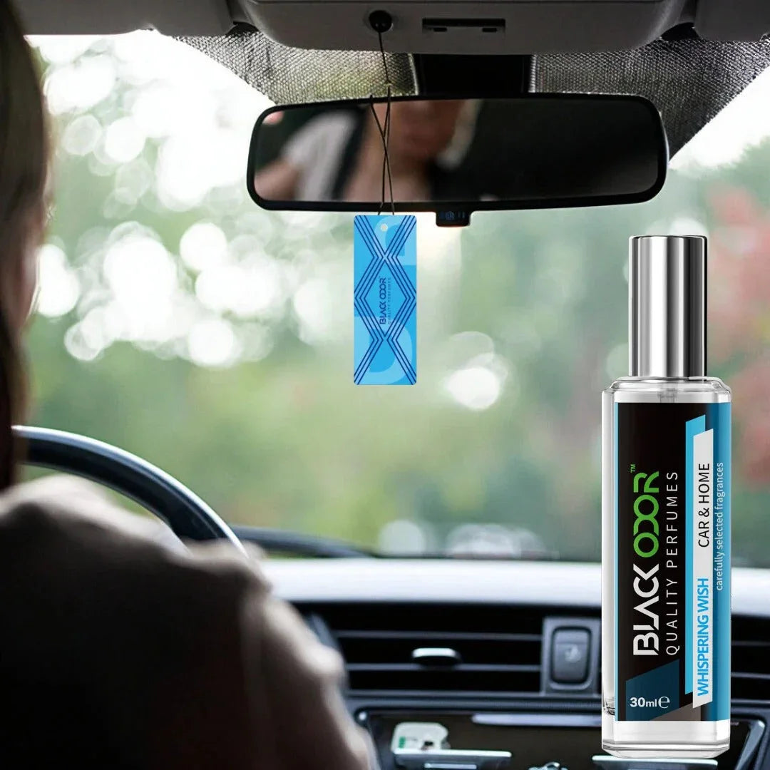 BLACK ODOR BO-34 Whispering Wish Car Freshener Spray | Natural Long-Lasting Car Air Freshener with Bold & Refreshing Fragrance - Biker.Store - www.biker.store