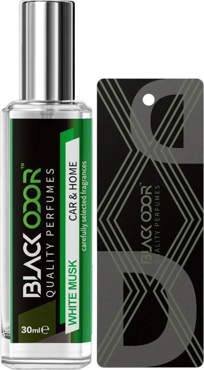 BLACK ODOR BO-34 White Musk Car Freshener Spray | Natural Long-Lasting Car Air Freshener with Bold & Refreshing Fragrance - Biker.Store - www.biker.store