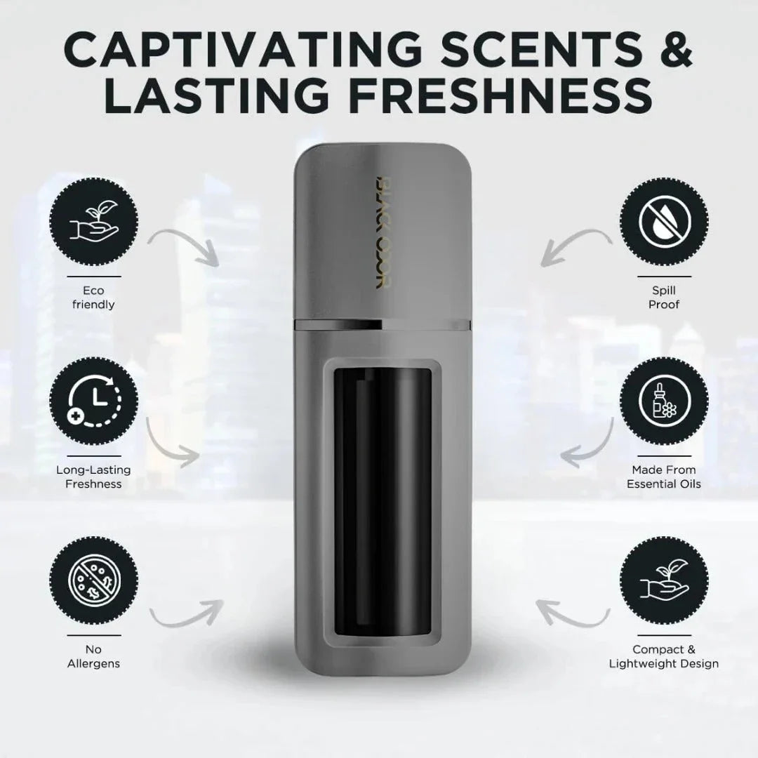 BLACK ODOR BO-33 Vanilla Bliss Car Air Freshener | Natural Long-Lasting Vanilla Bliss Fragrance for Car, Home & Office - Biker.Store - www.biker.store