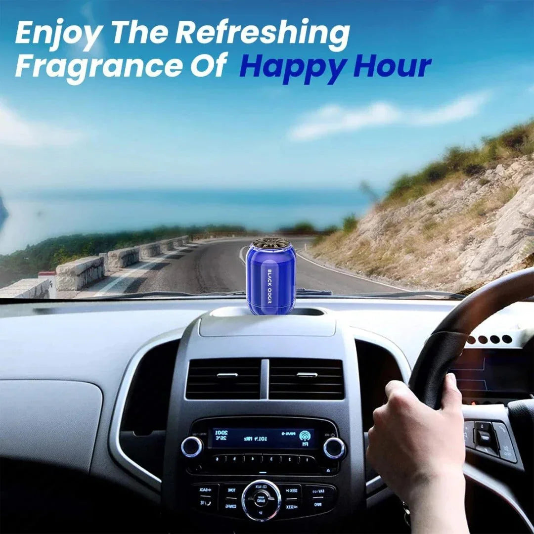 BLACK ODOR BO-8 Happy Hour Big Size Car Air Freshener | Long-Lasting Natural Oil-Based Fragrance for Car, Home & Office - Biker.Store - www.biker.store