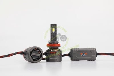 KI KARRY 200W White Car LED Headlight Bulb DC 9V-30V with 24 Month Warranty (H4, H7, 9005, 9006, H8/H9/H11)