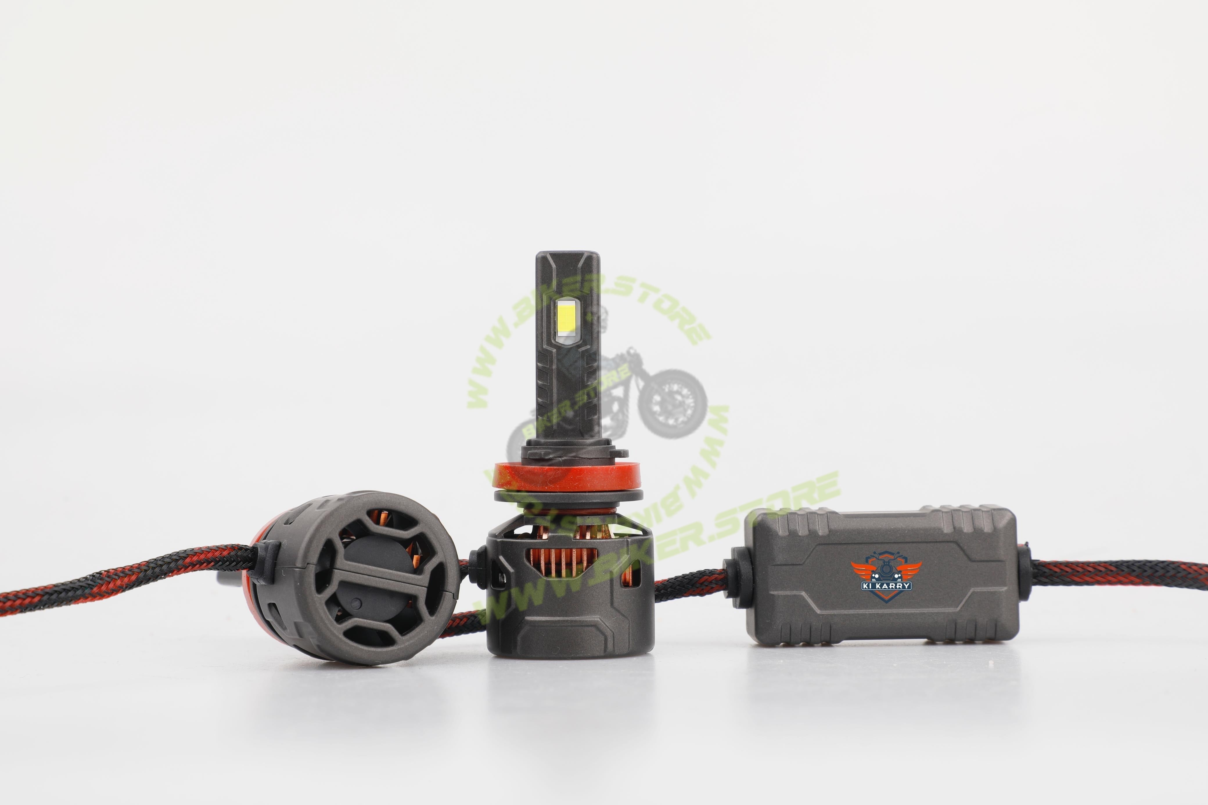 KI KARRY 200W White Car LED Headlight Bulb DC 9V-30V with 24 Month Warranty (H4, H7, 9005, 9006, H8/H9/H11)