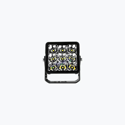 HJG LIU HJG 70W 9 LED Bezel Less Square White Fog Light (9V-36V, DC) Universal for All Vehicles New Model Fog Light HJG 9 LED Bezelless 70W Foglight with Power Adaptor Foglight LED Driving Fog Lights White (1*70W) Universal For All Cars & Bikes, Pack of 1 - Biker.Store - www.biker.store