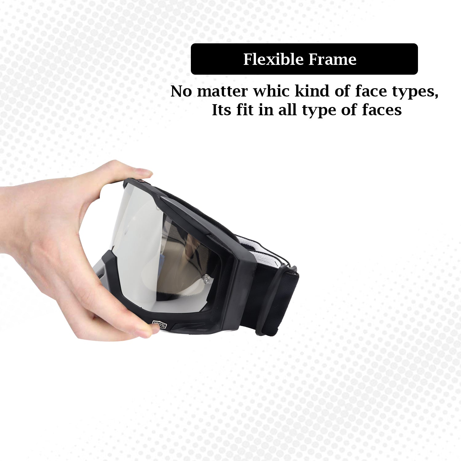 100% Goggle Color (100% Goggle Grey-Black) - Biker.Store - www.biker.store
