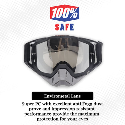 100% Goggle Color (100% Goggle Grey-Black) - Biker.Store - www.biker.store