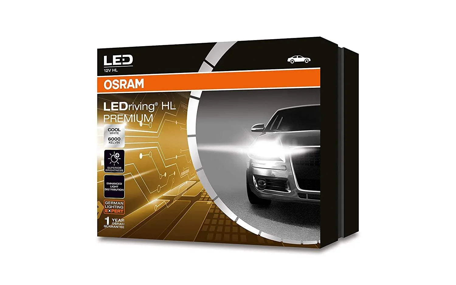 OSRAM H4 LED Headlight Bulb, 25W, 6000K, (*Single Pc Only) - Biker.Store - www.biker.store