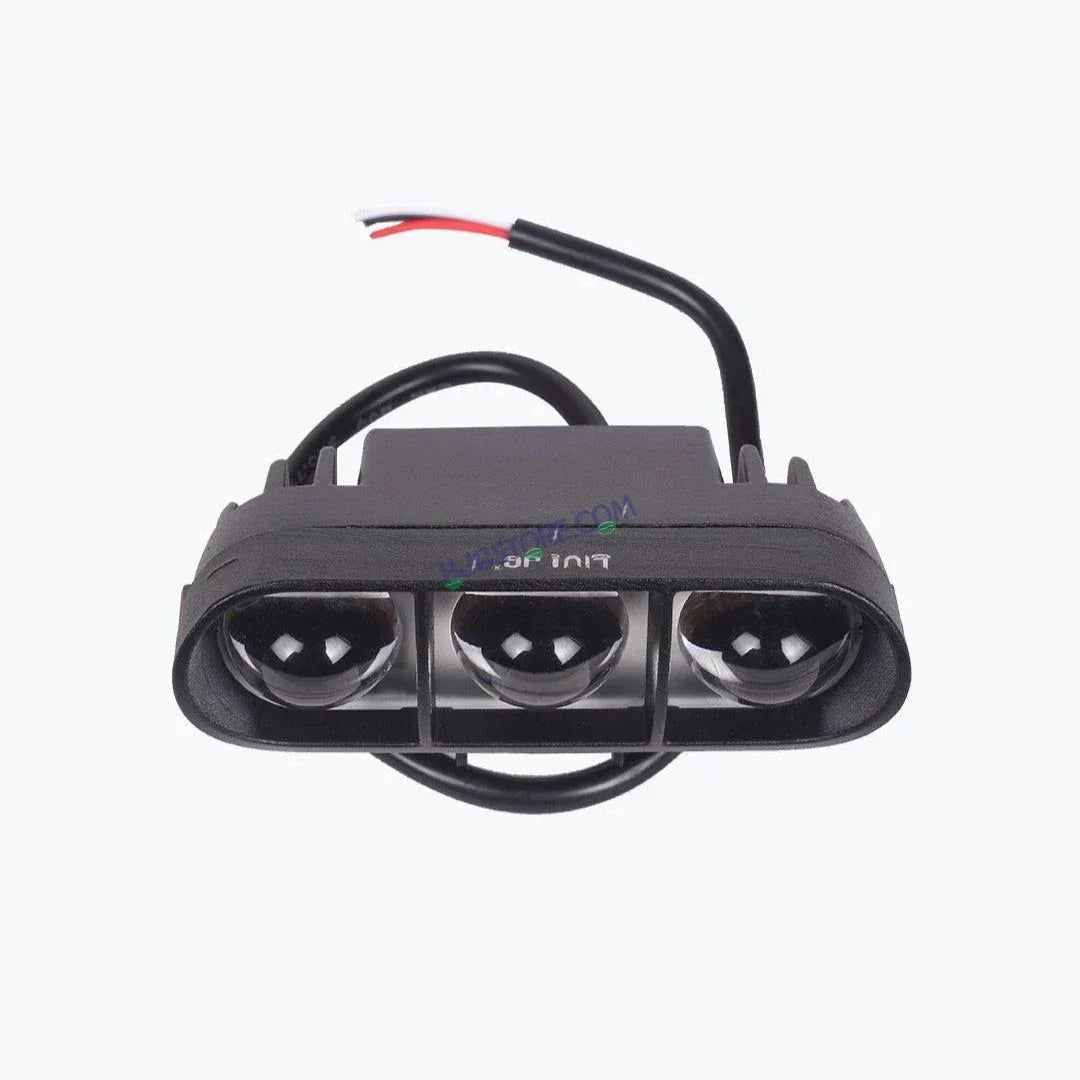 HJG 3 LED Lens Heavy 60W Fog Light White Yellow for Bikes and Cars High Power, Heavy clamp and Strong aluminum. (3 LED Fog Single Pc) White, Yellow 60W HJG - Biker.Store - www.biker.store