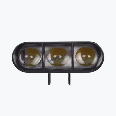 HJG 3 LED Lens Heavy 60W Fog Light White Yellow for Bikes and Cars High Power, Heavy clamp and Strong aluminum. (3 LED Fog Single Pc) White, Yellow 60W HJG - Biker.Store - www.biker.store