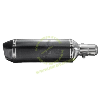 38-51mm Universal Stainless Steel Motorcycle Carbon Fiber Exhaust Muffler Pipe - Big - Biker.Store - www.biker.store