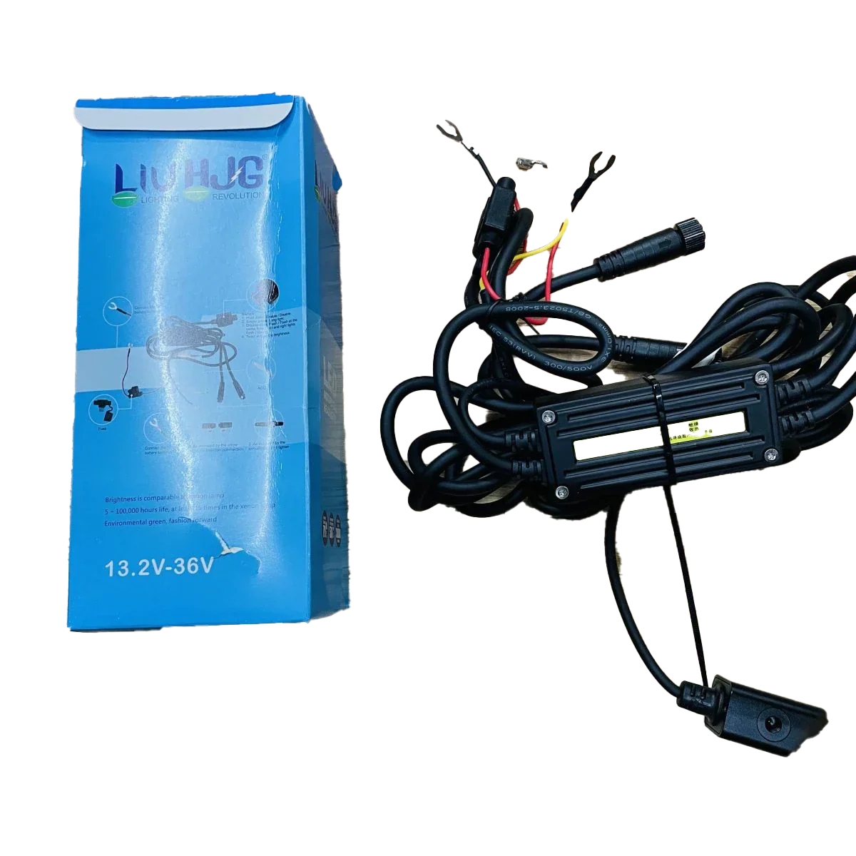 HJG Original 70W CREE 140W Dual Color Yellow/White LED Fog Lights with Wiring Harness Kit light brightness output controller switch Yellow Filter Cap Waterproof Light for Bikes, Cars, Jeeps Yellow Filter Cap - Biker.Store - www.biker.store