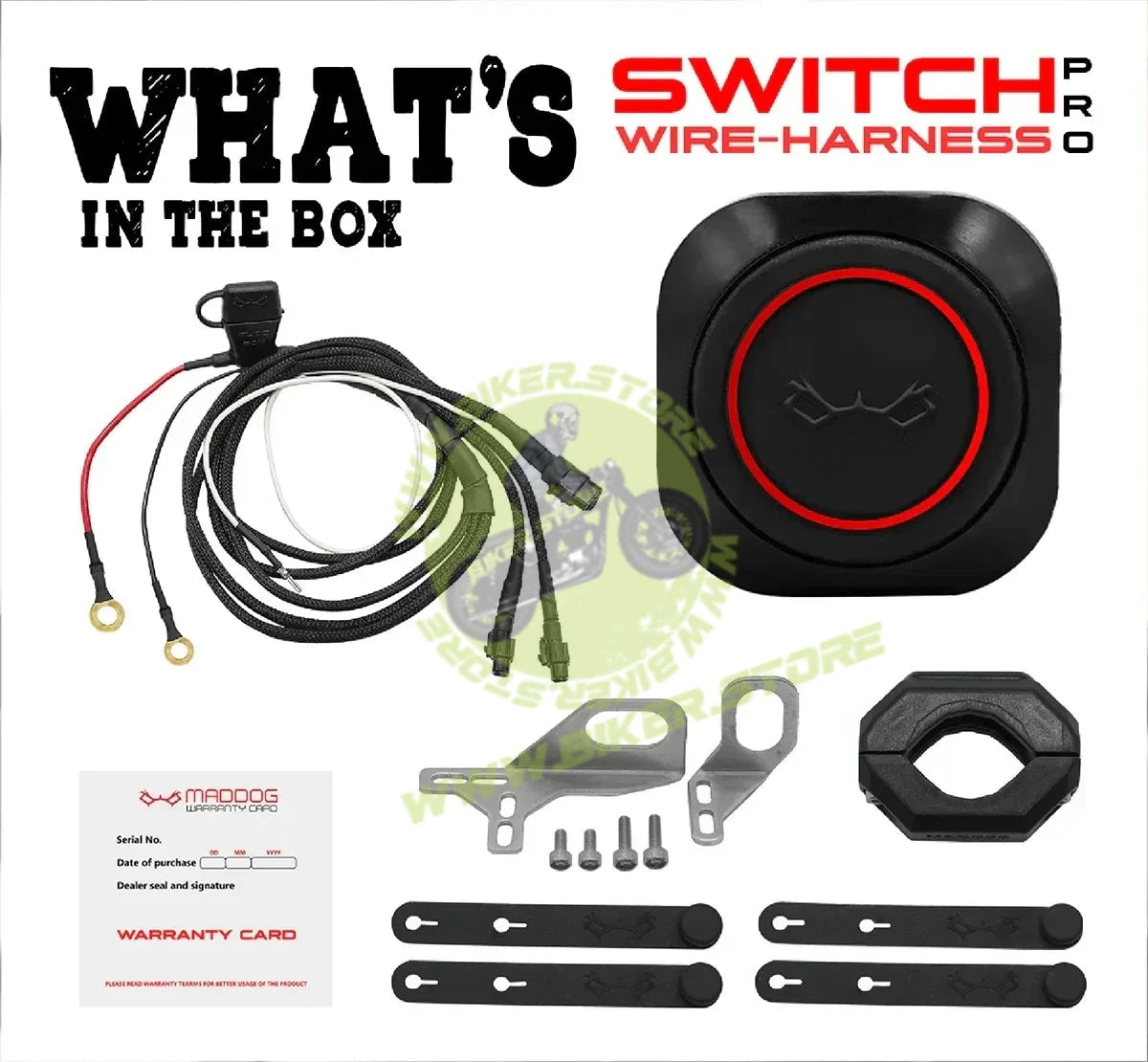 Maddog Switch Pro with Wire Harness Pro Combo - Biker.Store - www.biker.store