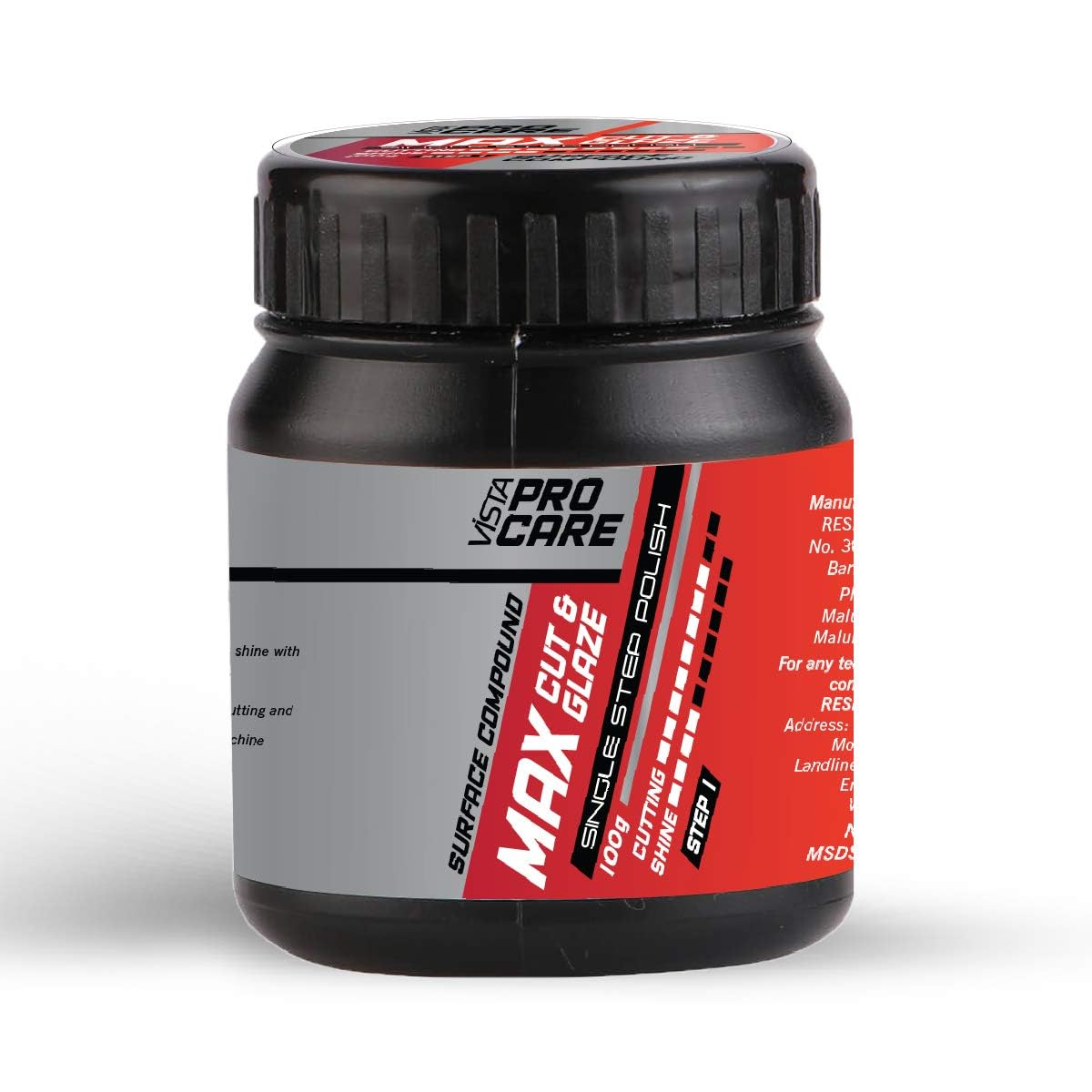 Vista Max Cut & Glaze 100 g | Minor Scratch Remover - Biker.Store - www.biker.store