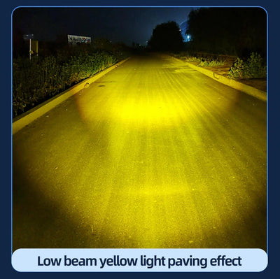 ORIGINAL 40W Yellow/White Motorcycle Mini Driving Fog Light 15000LM High/Low Beam Motorcycle Spot Light (Pack of 1) - Biker.Store - www.biker.store