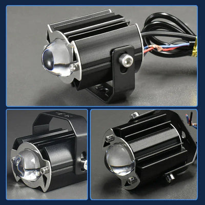 ORIGINAL 40W Yellow/White Motorcycle Mini Driving Fog Light 15000LM High/Low Beam Motorcycle Spot Light (Pack of 1) - Biker.Store - www.biker.store