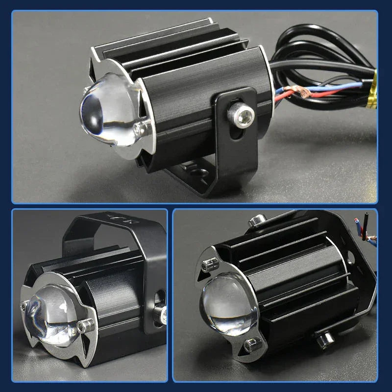 ORIGINAL 40W Yellow/White Motorcycle Mini Driving Fog Light 15000LM High/Low Beam Motorcycle Spot Light (Pack of 1) - Biker.Store - www.biker.store