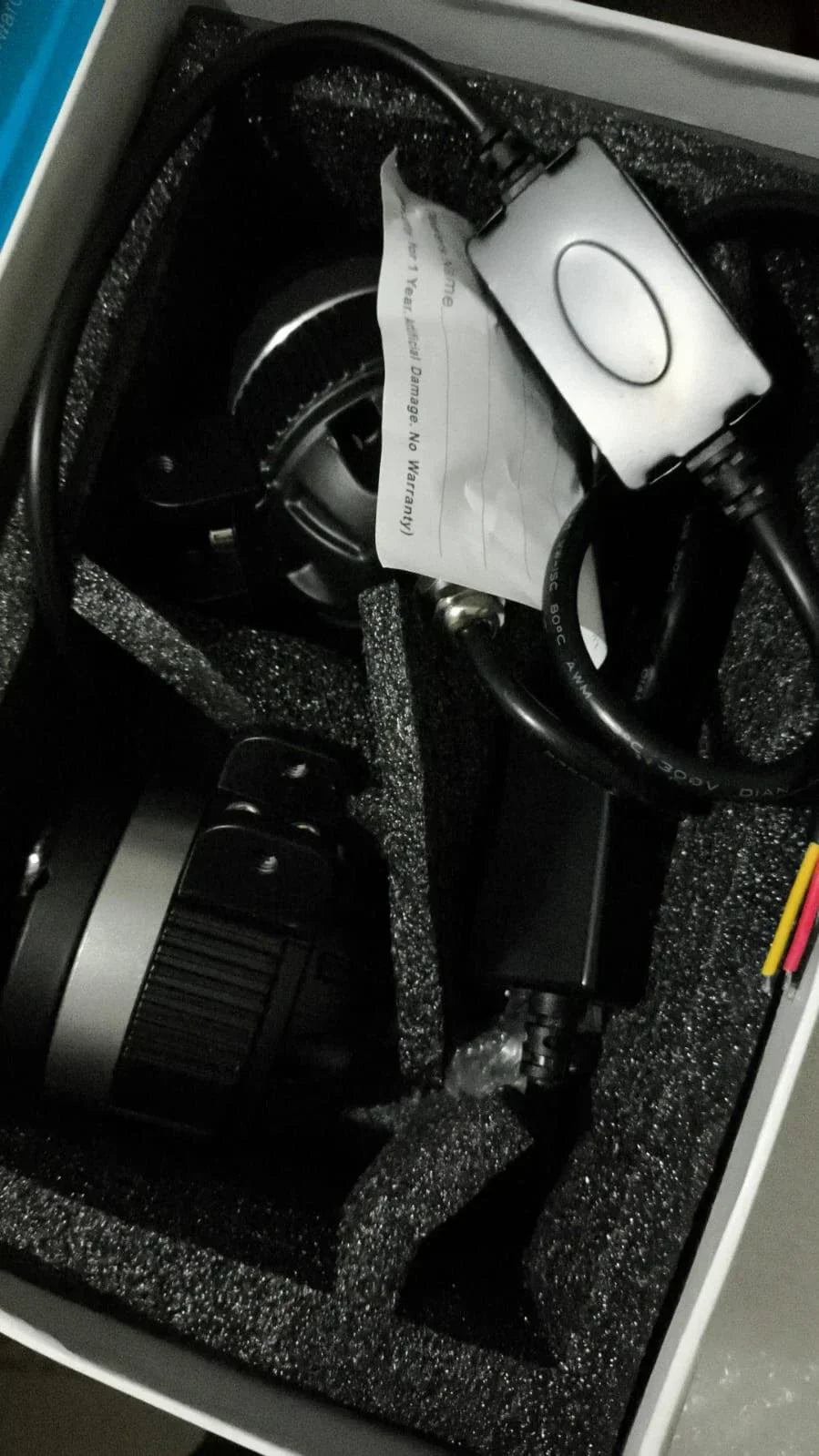 HJG P49 Dual Lens 120W New Model with Power Adaptor Foglight Ultra Wide Dual Intensity LED Driving Fog Lights White/Yellow (2*60W = 120W Total) Universal For All Cars & Bikes - Biker.Store - www.biker.store