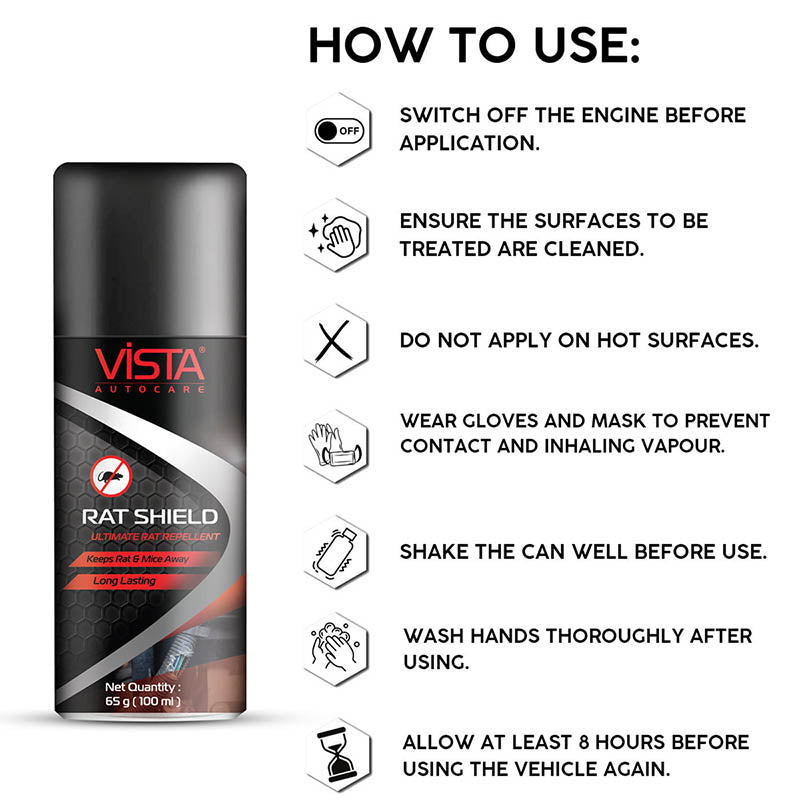 VISTA RAT SHIELD 100 ml (Pack Of 2) - Biker.Store - www.biker.store