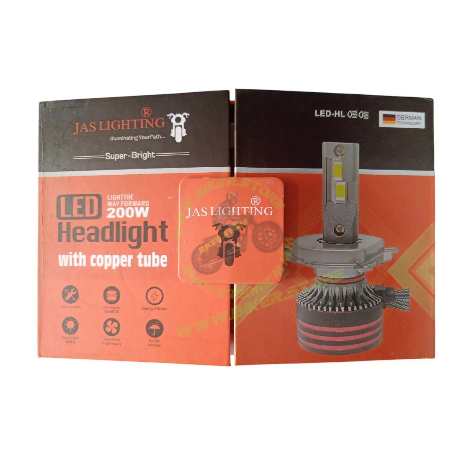 JAS 200W LED HEADLIGHT ( 2 Pcs )