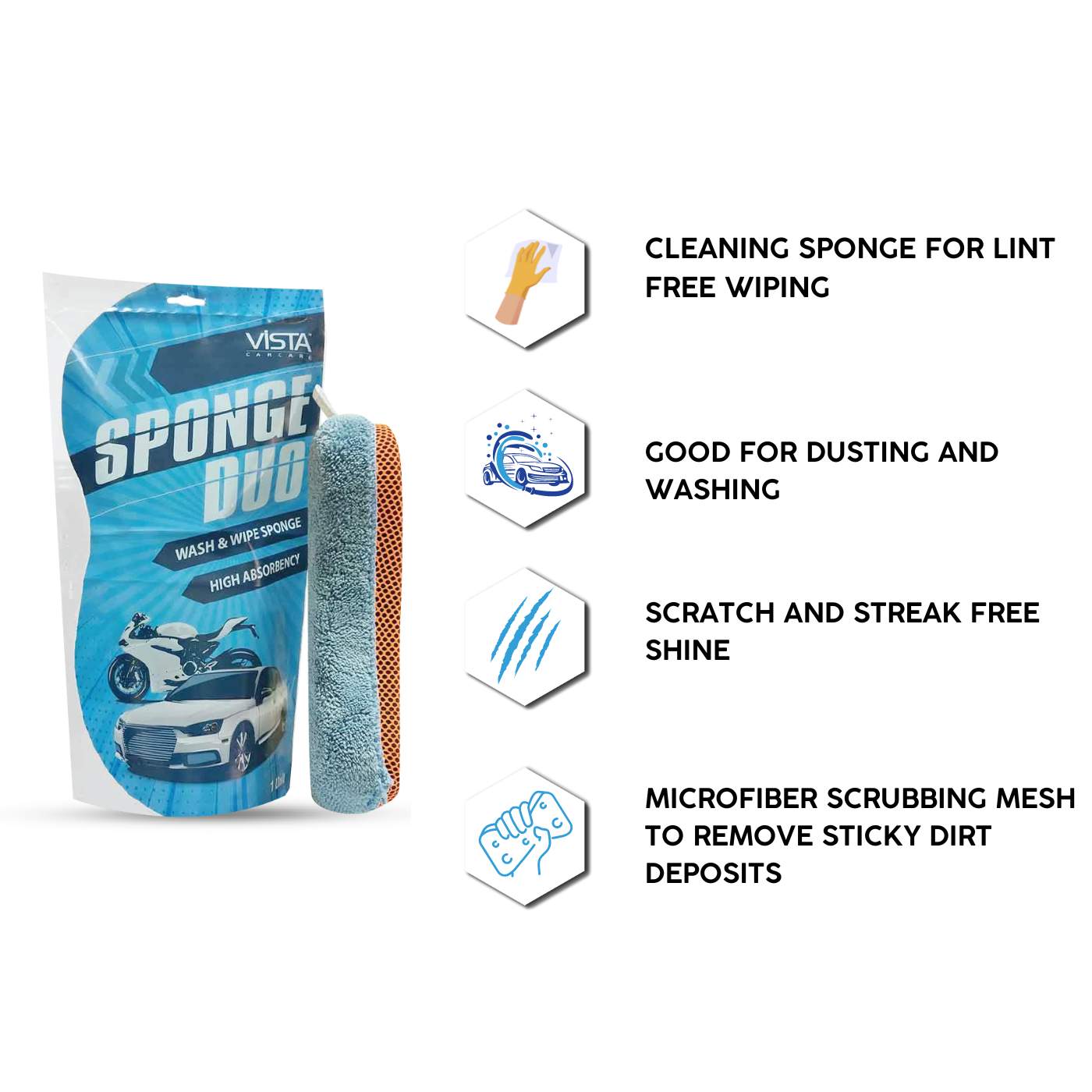 Vista SPONGE DUO - Biker.Store - www.biker.store