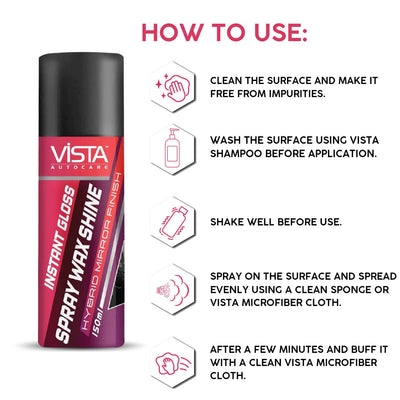 VISTA SPRAY WAX SHINE 150 ml - Biker.Store - www.biker.store