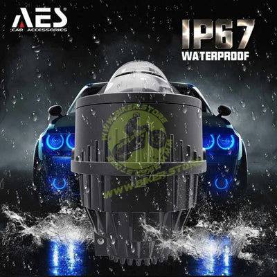 AES FX 2 Laser Bi-Led Fog Projector 3 inch - Biker.Store - www.biker.store