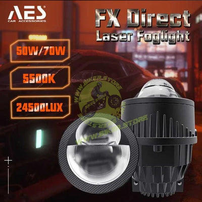 AES FX 2 Laser Bi-Led Fog Projector 3 inch - Biker.Store - www.biker.store