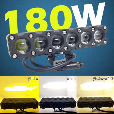 HJG Future Eyes 6 Lens Heavy with Remote Wiring Harness Kit 180W 6 Lens MEGA DRIVE Fog Light For Bike/Car/Thar/Jeep ( Cool White, 90W each * 2 = 180W Total ) - Pack of 2 HJG Future Eyes 6 Lens with Remote Wiring Harness Kit - Biker.Store - www.biker.store