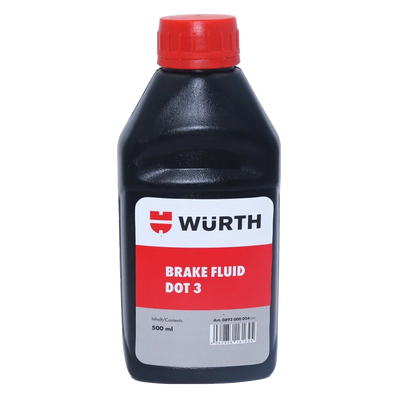 Wurth Brake Fluid Dot 3 (500ml) - Biker.Store - www.biker.store