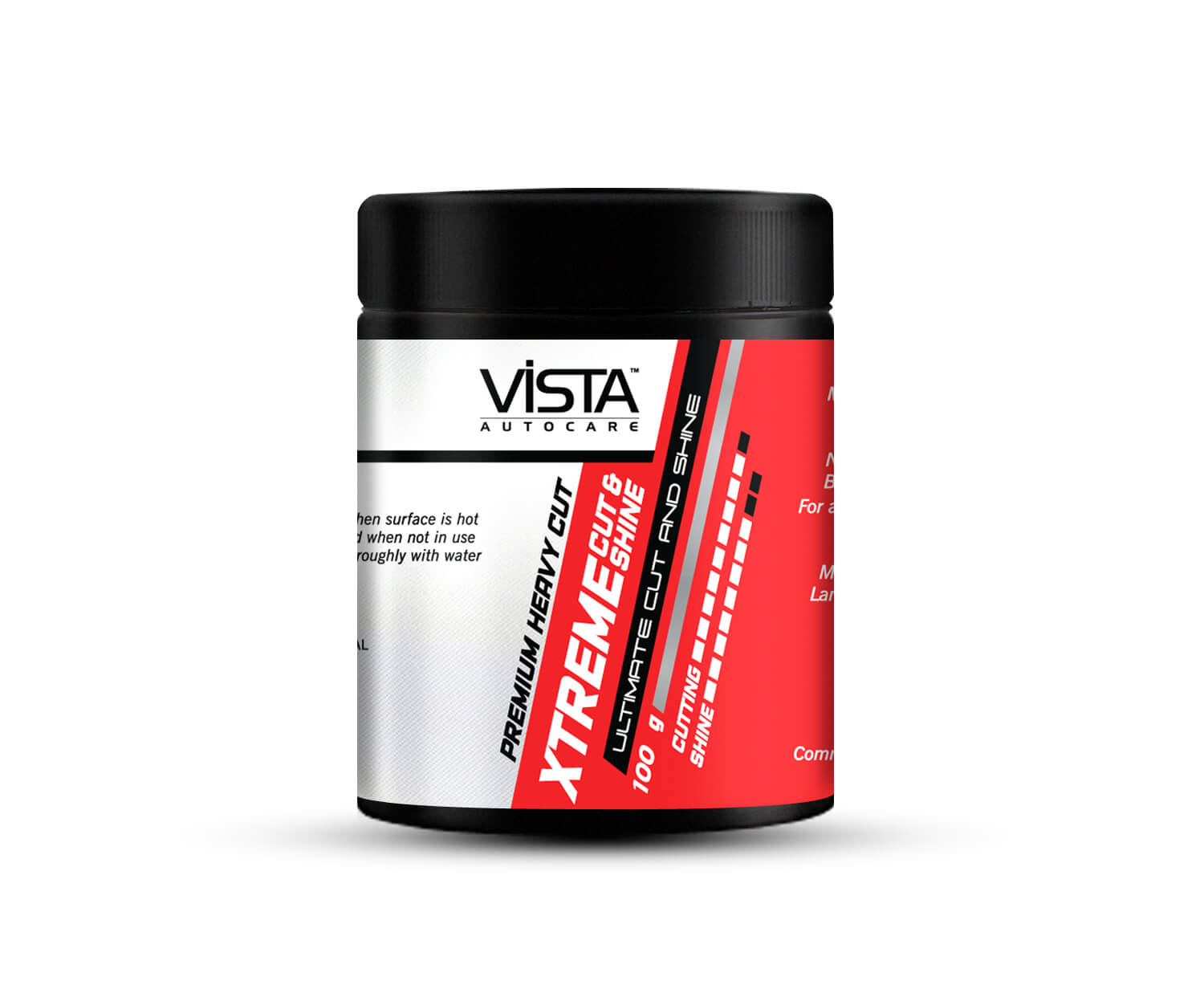Vista Xtreme Cut And Shine 100 g | Minor Scratch Remover Rubbing Compound - Biker.Store - www.biker.store