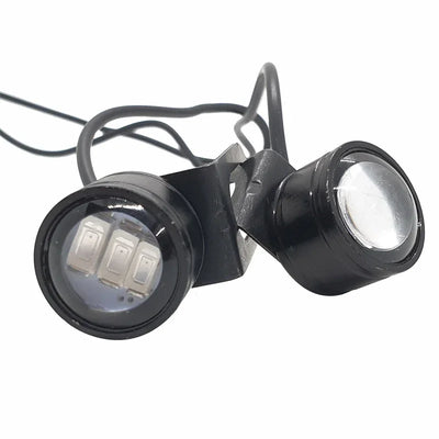 LED Eagle Eye Lamp DRL Strobe Light with Flashing Handle Light Red & Blue Universal for Motorcycle - Biker.Store - www.biker.store