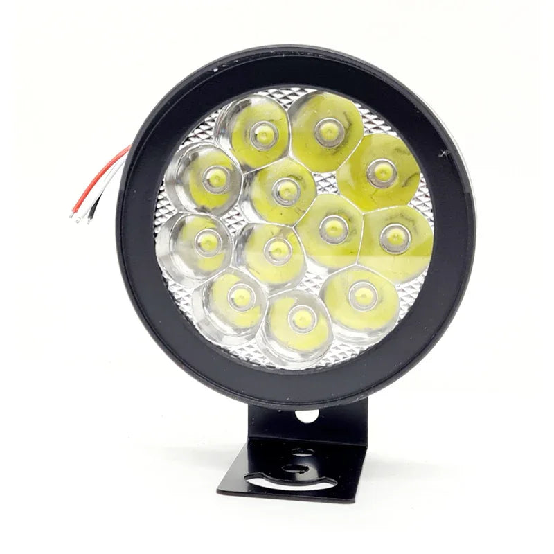 HJG 12 LED Cap Fog Lights for Bikes and Cars High Power, Heavy Clamp and Strong ABS Aluminum (12 led cap, 1pc) - Biker.Store - www.biker.store