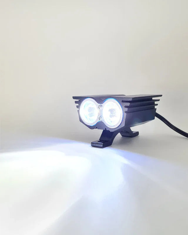 HJG 2 LED Owl Eye Waterproof CREE LED Fog Light with 3 Mode Function High Beam/Low Beam & Flashing for Bike/Motorcycle and Cars (20W, Black, 1 PC) - Biker.Store - www.biker.store