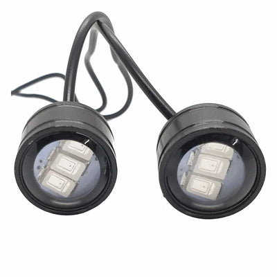 LED Eagle Eye Lamp DRL Strobe Light with Flashing Handle Light Red & Blue Universal for Motorcycle - Biker.Store - www.biker.store
