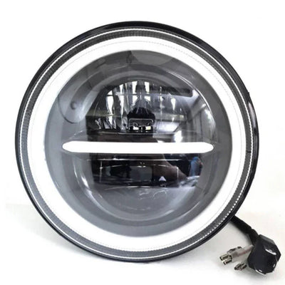 HJG 7 Inch Round Headlight Compatible with Royal Enfield, Jeep & Harley Davidson (Harley Minus Headlight) - Biker.Store - www.biker.store