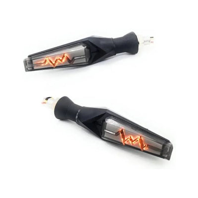 Heartbeat Pulse Indicator Yellow Blue Bike Indicator Front, Rear LED Indicator Light for Universal For Bike Universal For Bike (Yellow, Blue) - Biker.Store - www.biker.store