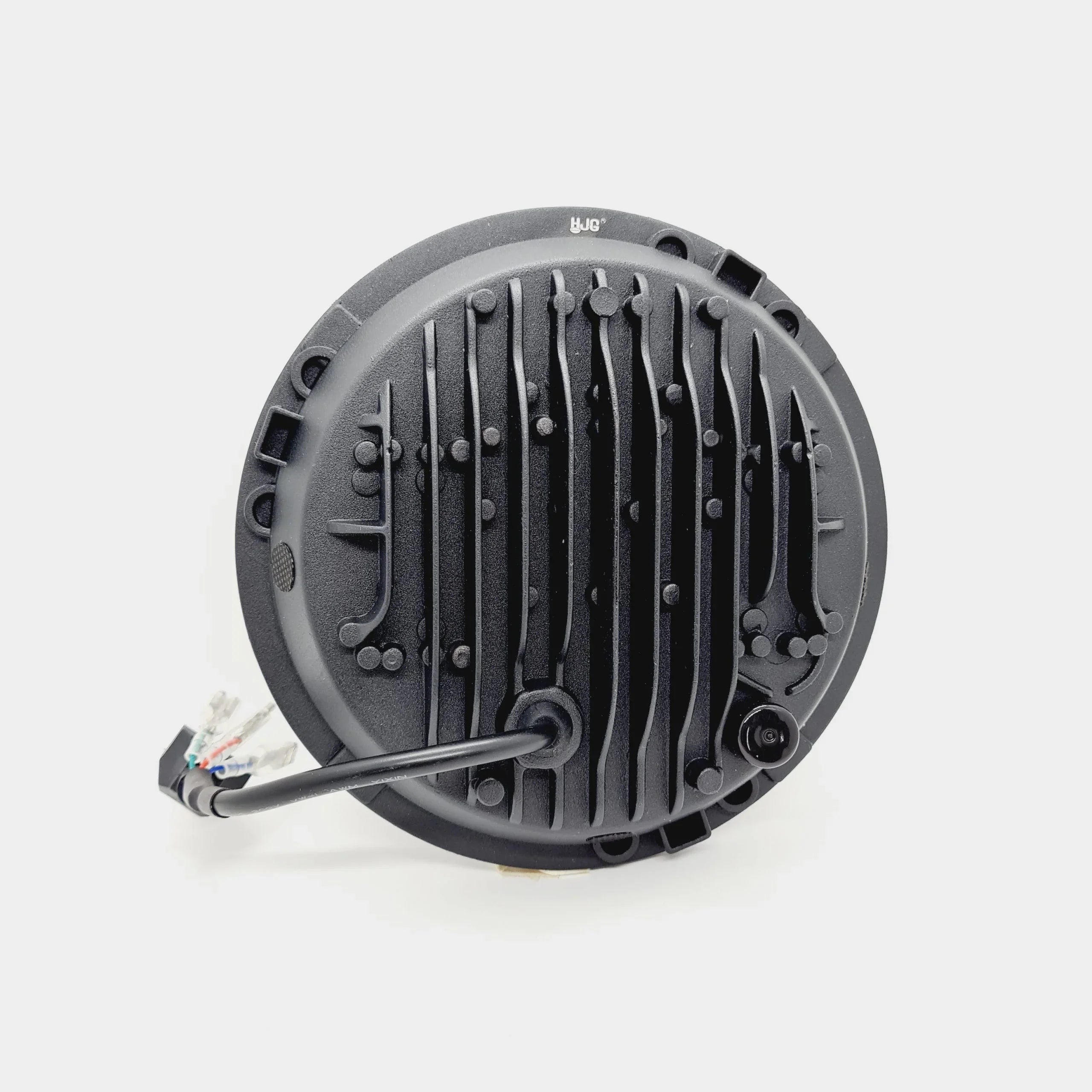 HJG New Indicator Harley Headlight 7Inch Round Led Headlight Fits in Royal Enfield All Models, Mahindra Thar - Biker.Store - www.biker.store