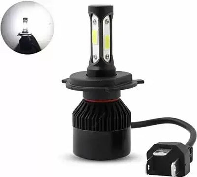 HJG M3 3 Side H4 LED Headlight Bulb with Cooling Fan Head lamp Conversion Kit for Bike Car SUV and Motorcycles (55W, White) - Biker.Store - www.biker.store