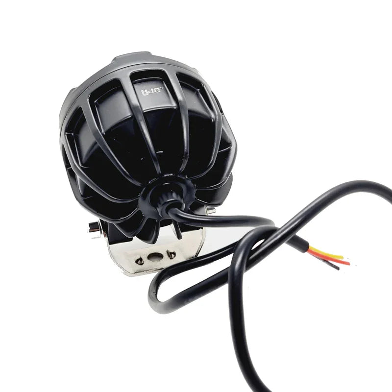 HJG 6 Led Fog Lamp Blue Cob Round Single Pc (12-80V DC- 40W) - Universal for All Cars & Bikes - Biker.Store - www.biker.store