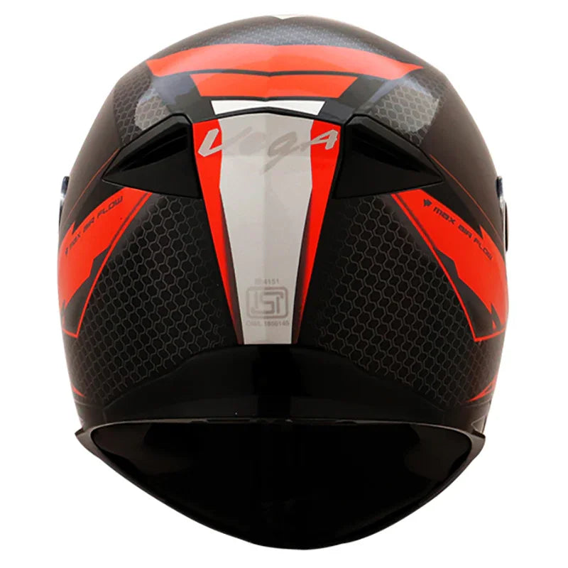 Vega Ryker D/V Bolder Black Orange Helmet - Biker.Store - www.biker.store