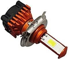 CYT ORIGINAL LED DC Power Headlight Bulb Universal For All Bikes, Motorcycle, Scooty (DC8V-48V, 40W) 3 Side H4 White LED Headlight with Cooling Fan Head lamp Conversion Kit - Type H4 - Biker.Store - www.biker.store