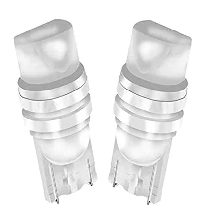T10 Ceramic Case Parking LED Bulb (Set of 2) | White/Blue/Red/Green with Imported COB LED Chip Universal Fitment for Car and Bike - Biker.Store - www.biker.store
