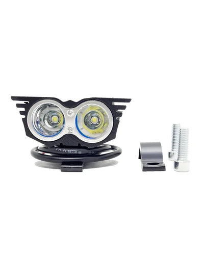 HJG 2 LED Owl Eye Waterproof CREE LED Fog Light with 3 Mode Function High Beam/Low Beam & Flashing for Bike/Motorcycle and Cars (20W, Black, 1 PC) - Biker.Store - www.biker.store