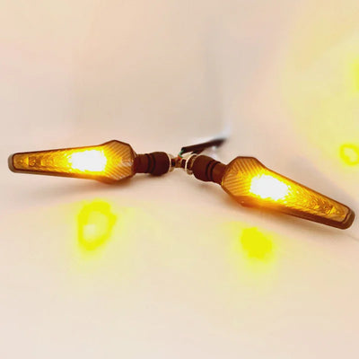 New Bike Indicator Yellow Blue Running Bike Indicator Front, Rear LED Indicator Light for Universal For Bike Universal For Bike (Yellow, Blue) - Biker.Store - www.biker.store
